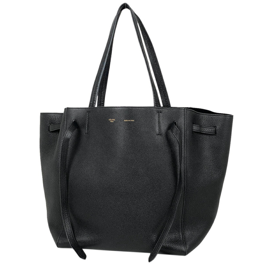 Celine Cabas Phantom Tote Bag Handbag Shoulder Leather Black